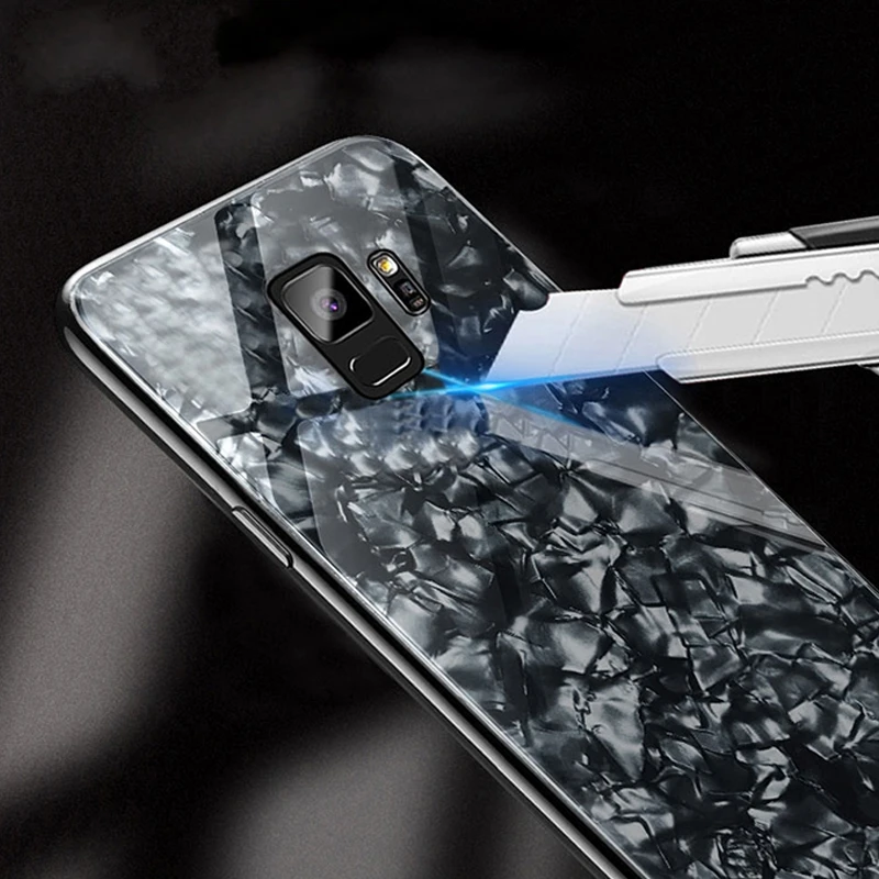 Мраморный чехол для телефона Samsung Galaxy Note 9 S8 plus 8 S8Plus S9Plus стеклянный S9 Plus