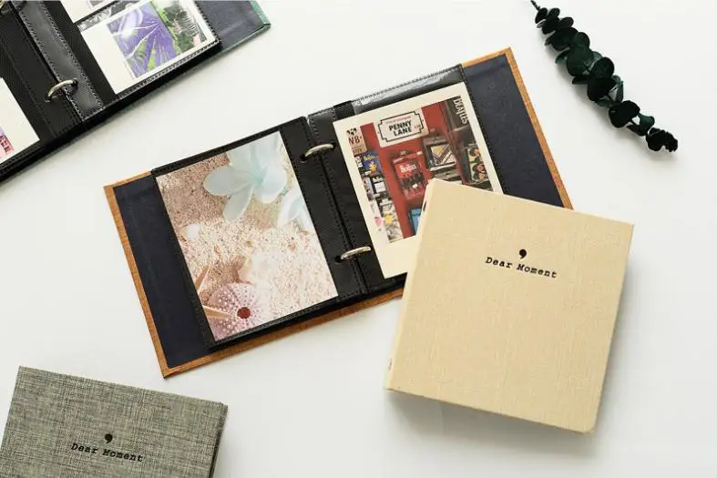 100 карманов дорогой момент джутовая Фотография держатель альбома чистый цвет