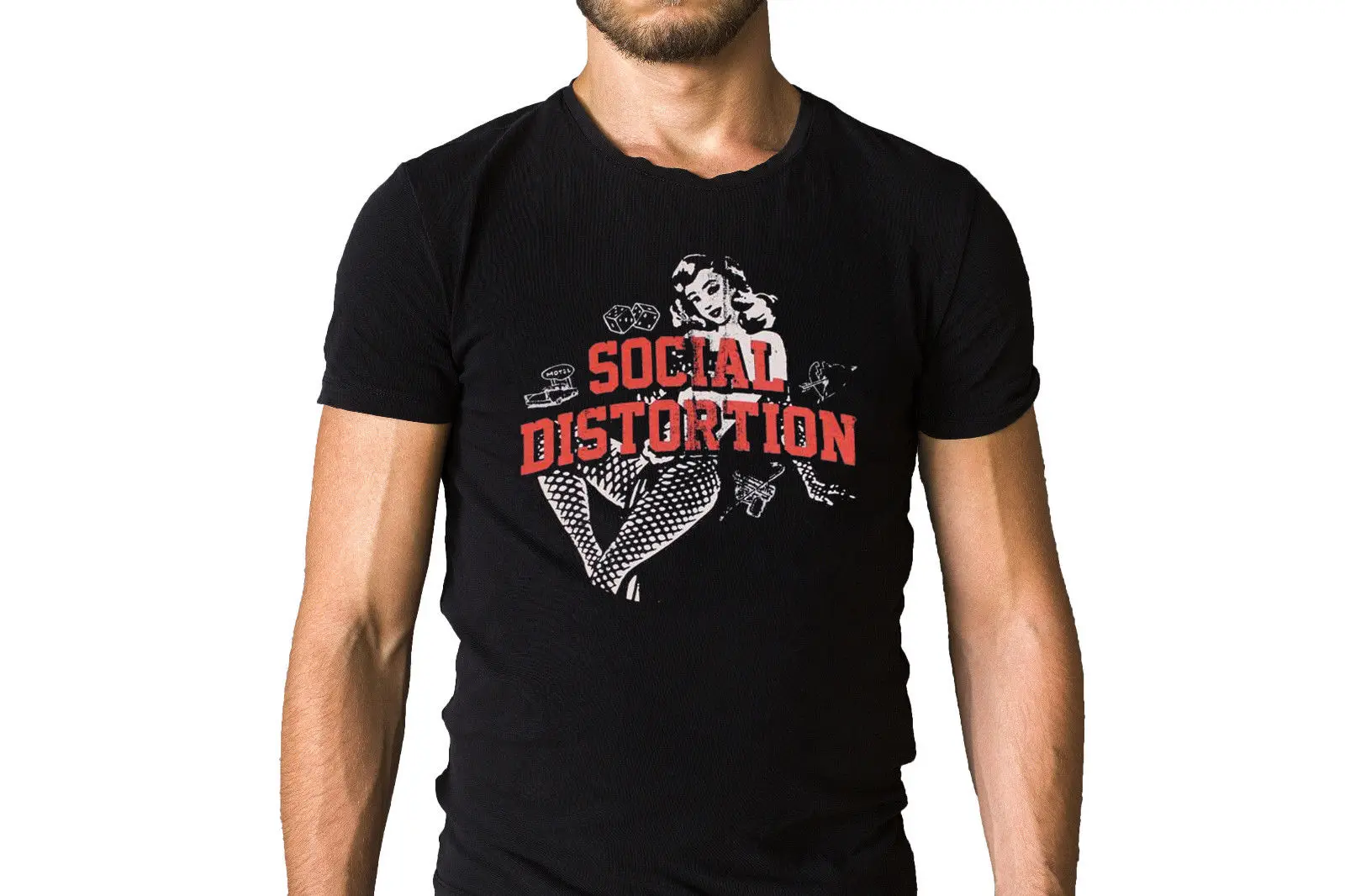 Футболка с надписью Social Distortion коллекция 1990 года футболка принтом хипстерская