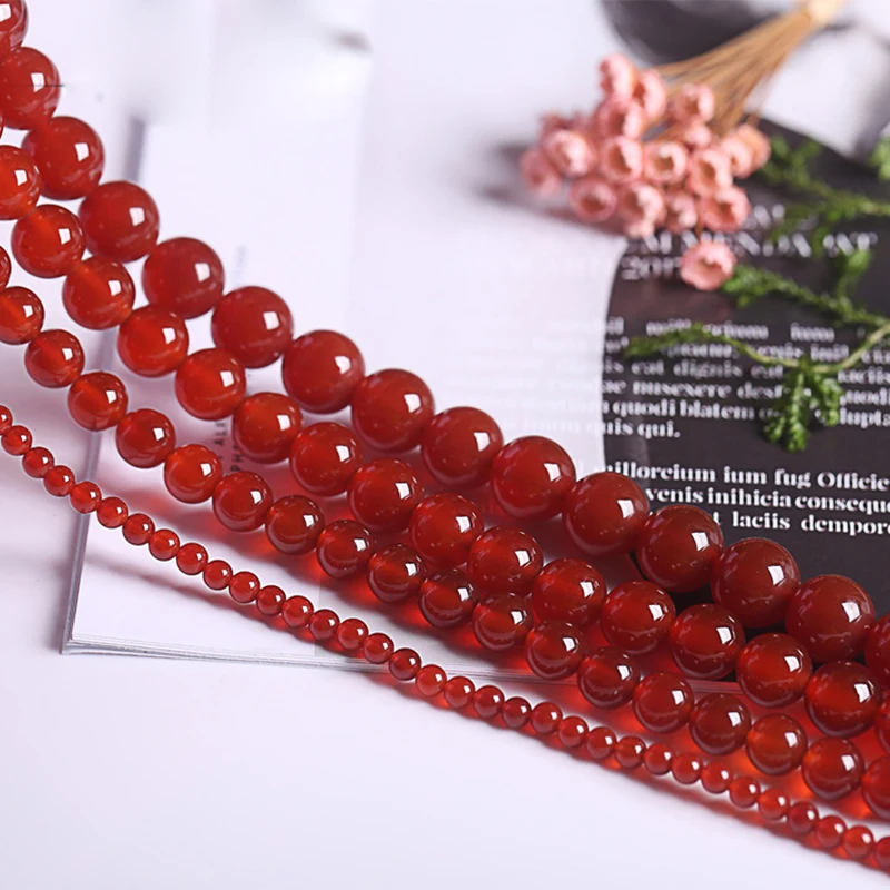 New Fashion 4 6 8 10mm Natural Stone Beads Black Lava Tiger Eye Bulk Loose For DIY Jewelry Making Bracelet Necklace | Украшения и