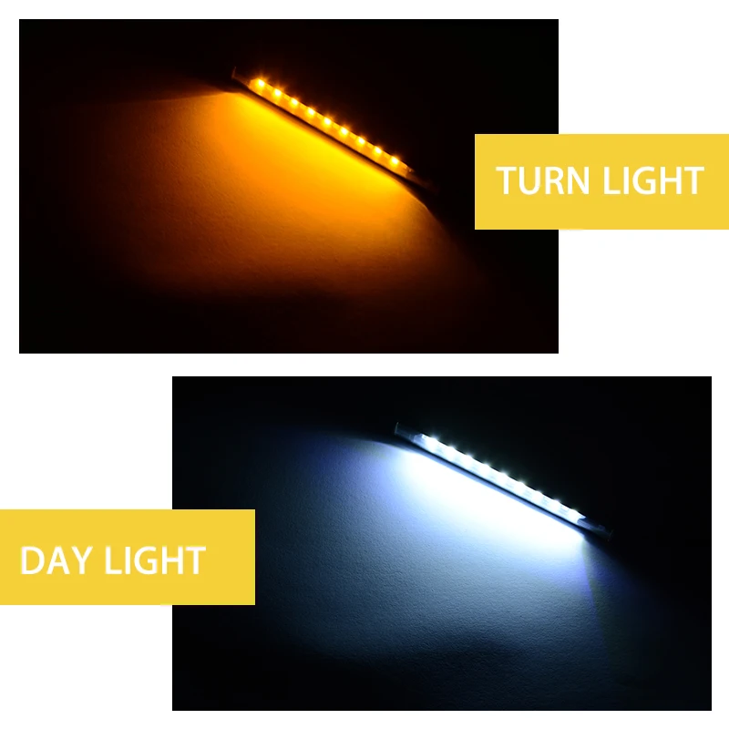 2 шт. светодиодные мотоциклетные белые красные янтарные 18 светодиодов полосы