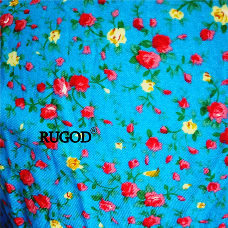 RUGOD, летнее платье,, цветочный принт, платье для женщин, высокая масса, тонкое, бохо, платье с v-образным вырезом, ropa mujer