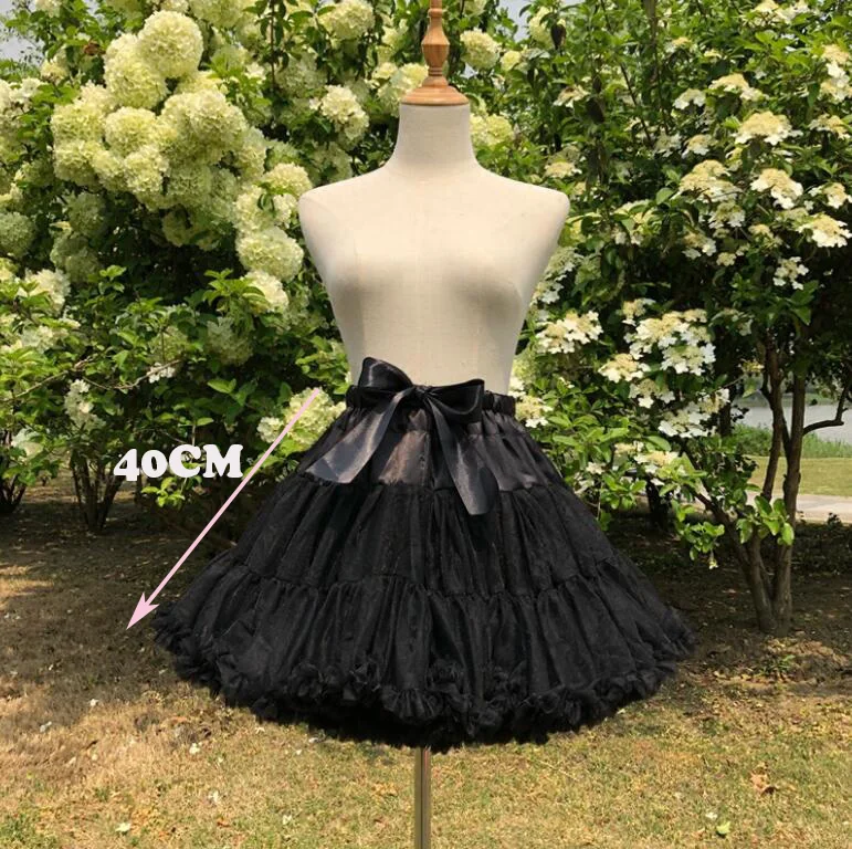 Бальное платье из органзы, короткая Нижняя юбка в стиле Лолиты, короткая юбка для костюмированной вечеринки, балетная юбка-пачка, рокабилли, кринолин, JKA119