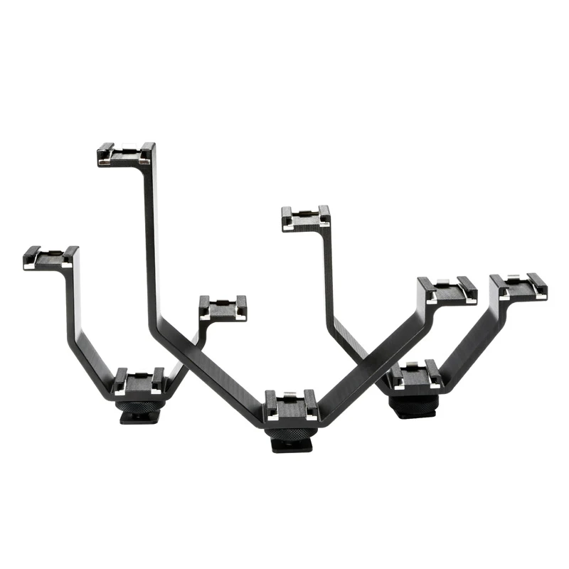 Micnova MQ-THM02 с тройным башмаком V алюминиевый кронштейн для Светодиодный