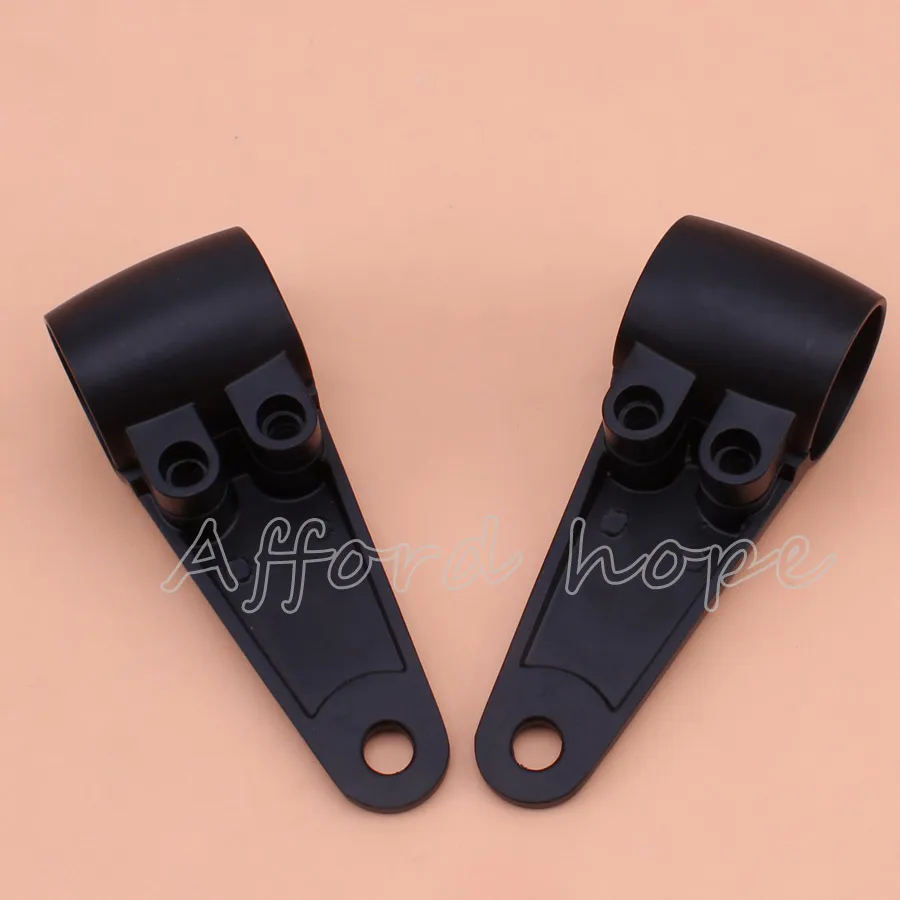 Фото Black Motorcycle Aluminum Alloy Headlight Head Lamp Mount Bracket Fork Ears Universal Fit 35/39/41mm For Harley Sportster Bobber №5