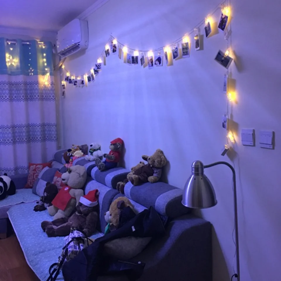 Xsky праздничное освещение 1 5 м 3 6 держатель для фотографий светодиодная сказочная