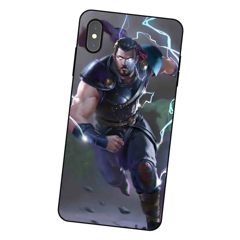 P223 Черный силиконовый чехол Тор для Apple iPhone 11 Pro XR XS Max X 8 7 6 6S Plus 5 5S SE |