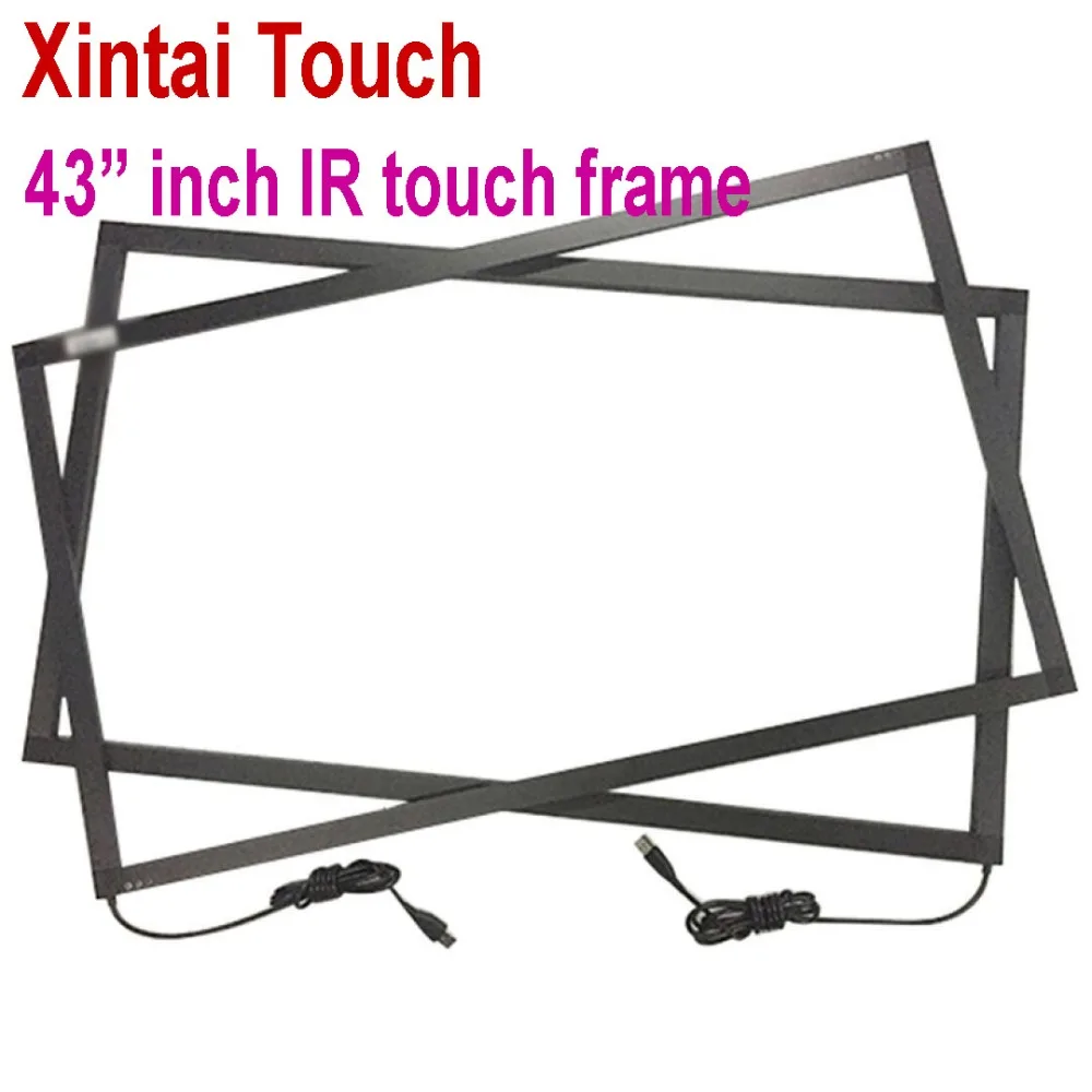 

Real 10 touch points 43" IR Touch Screen Panel /IR Touch Frame Overlay,16:9 format with fast free shipping