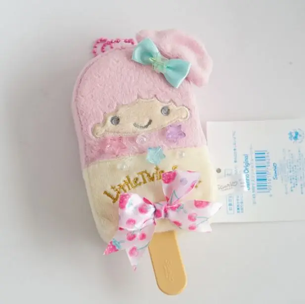 1 шт., мультяшный пудинг My melody, Cinnamoroll, плюшевые брелки с собачкой, мороженое, плюшевая игрушка, подвеска, мягкие животные, куклы для девочек