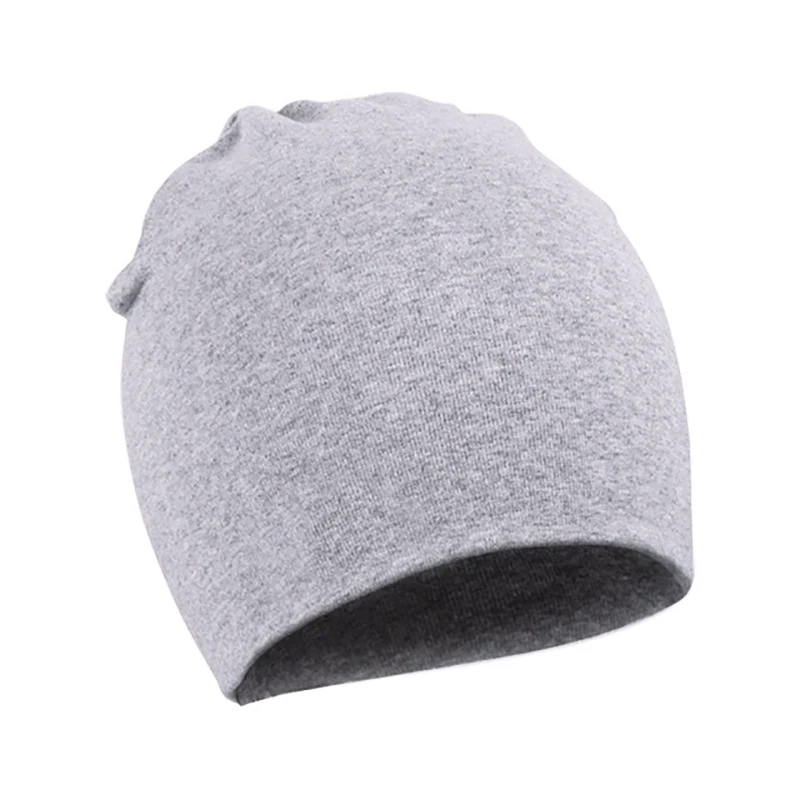 light gray Бренд Весенняя шляпа для младенцев унисекс мальчик девочка дети младенец Начинающий ходить Малыш красочные хлопковые мягкие милые шапки бини для 0-3 лет - Цвет: light gray