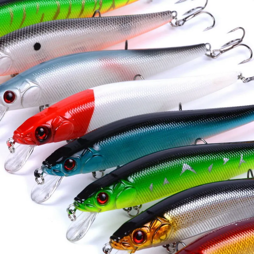 10 шт/набор 14 см 23 г Minnow Воблер для рыболовной наживки жесткие приманки Картеры ABS