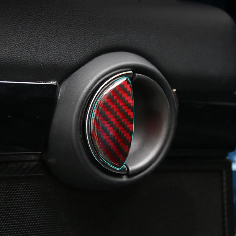 Углеродного волокна салона наклейка для дверной ручки для Mini Cooper F54 F55 F56 F60 R55 R56 R60 R61 Средства для укладки волос