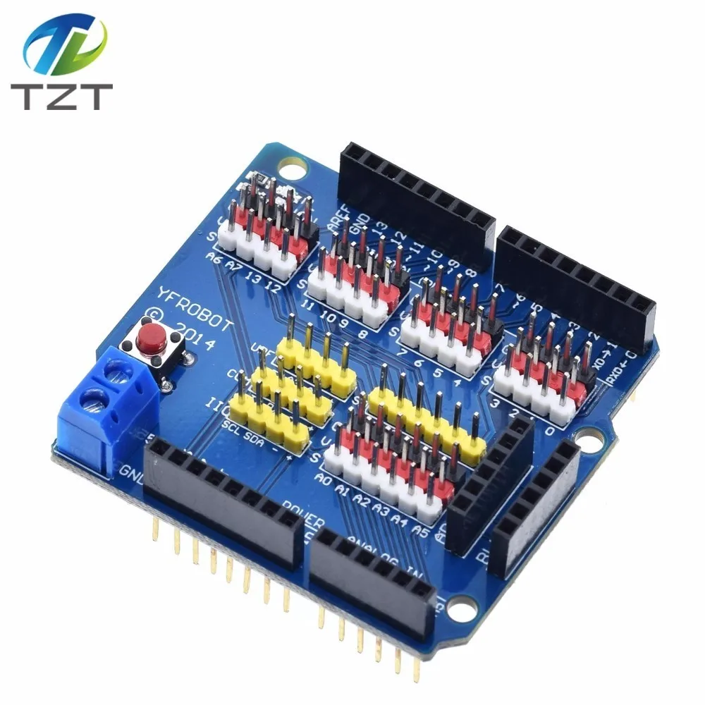 1 шт. V5 Датчик Щит Плата расширения щит для Arduino UNO R3 V5.0 электронный модуль Датчик Щит V5 Плата расширения