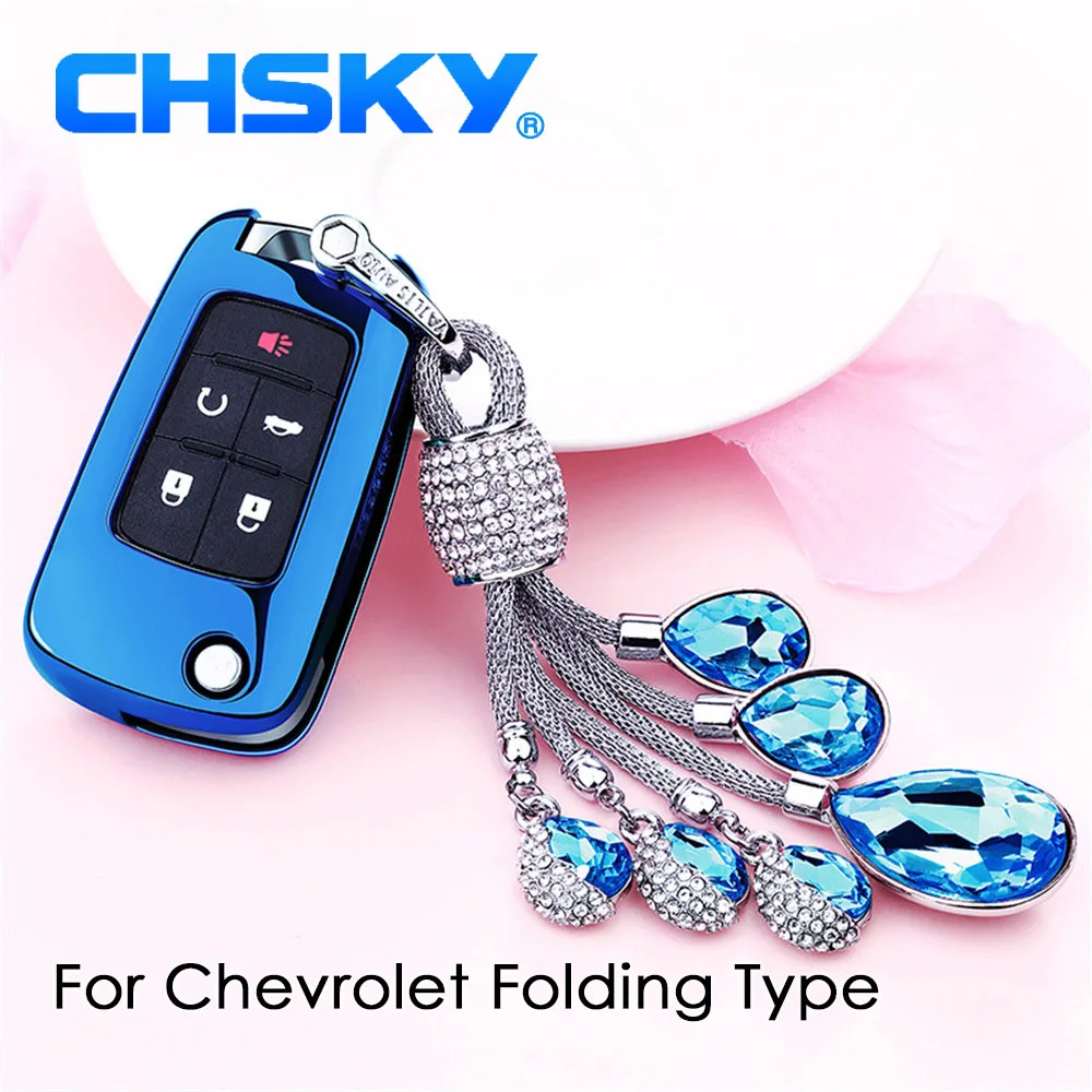 Чехол для автомобильных ключей CHSKY прозрачный чехол из ТПУ Chevrolet Cruze Aveo TRAX Opel