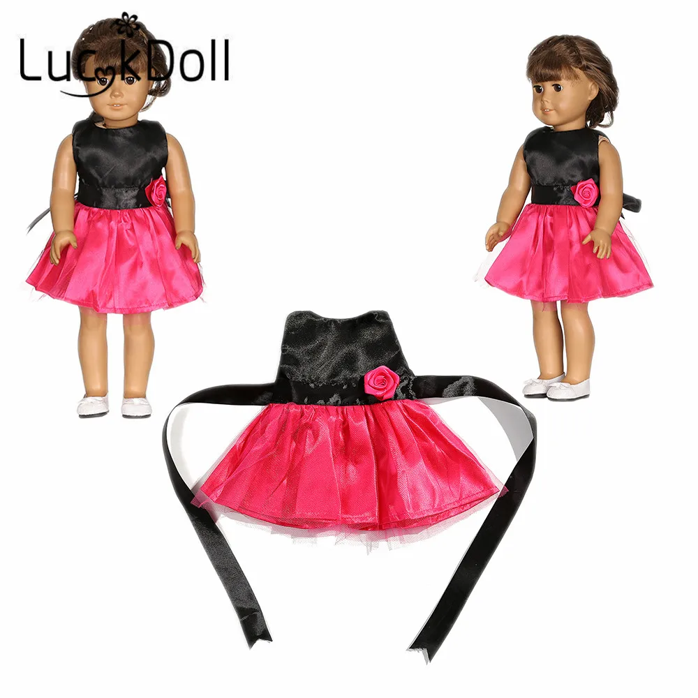 LUCKDOLL высококачественное платье подходит для 18-дюймовых американских кукол 43 см