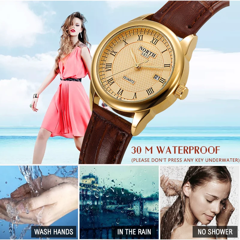 Новый бренд модные женские часы с датой на день Женские кварцевые наручные из