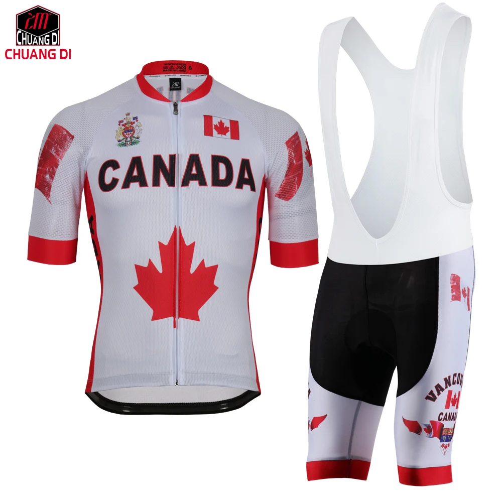 Jerseys Bib Shorts ZM Канада Печать Велоспорт Джерси одежда полиэстер быстросохнущая pro MTB велосипед Велоспорт Ropa велоформа Би велорубашки - Цвет: Jerseys Bib Shorts