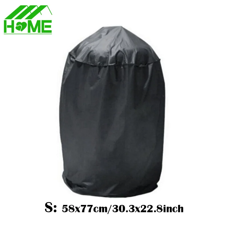 Черный водонепроницаемый купольный чехол для барбекю гриля защиты от дождя пыли