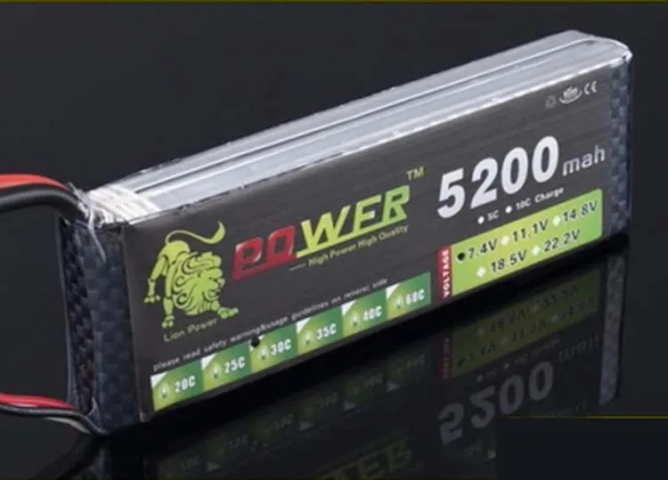 Литий полимерная батарея LION POWER 2 шт. 7 4 В 5200 мАч 2S 30C для радиоуправляемого