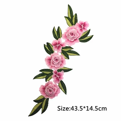 FFLACELL роза цветок воротник шить на нашивка аппликация значок вышитые наклейки для