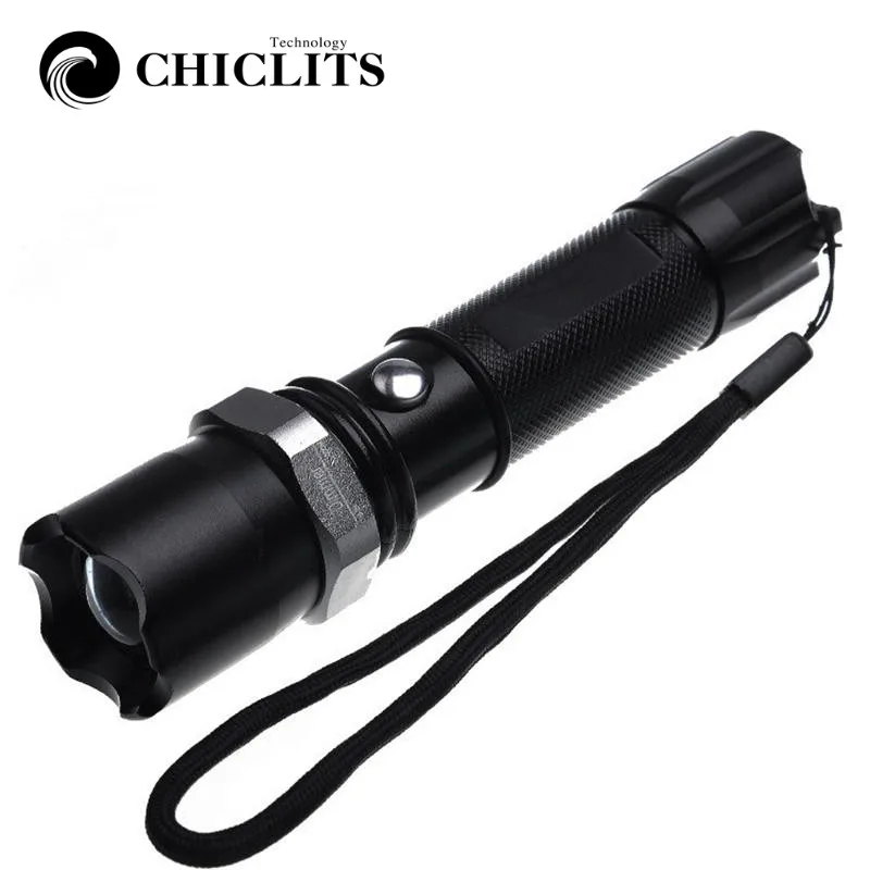 CHICLITS алюминиевый сплав яркий фонарик высокой мощности регулируемый фокус usb