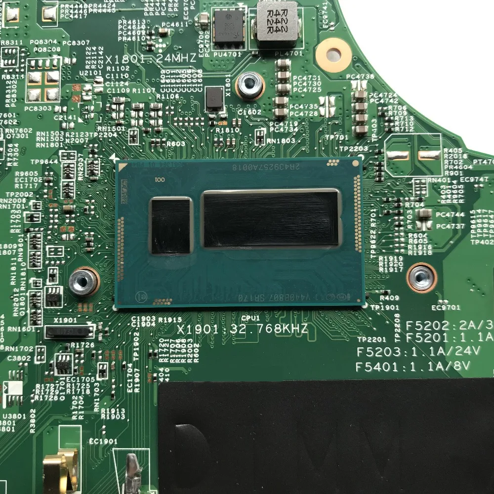 SZWXZY отлично подходит для материнской платы ноутбука DELL 3437 5437 с SR170 I5-4200 CPU CN-0YGRK4 0YGRK4