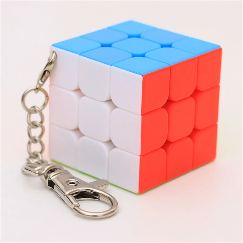 Zcube брелок мини 2x2 3x3 триэдр цилиндр магический куб креативный подвесные