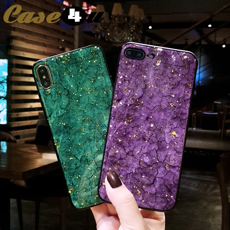 Блестящий Мягкий чехол из ТПУ с мраморным камнем для iPhone 6 6s 8 7 Plus XS Max XR X 10 |