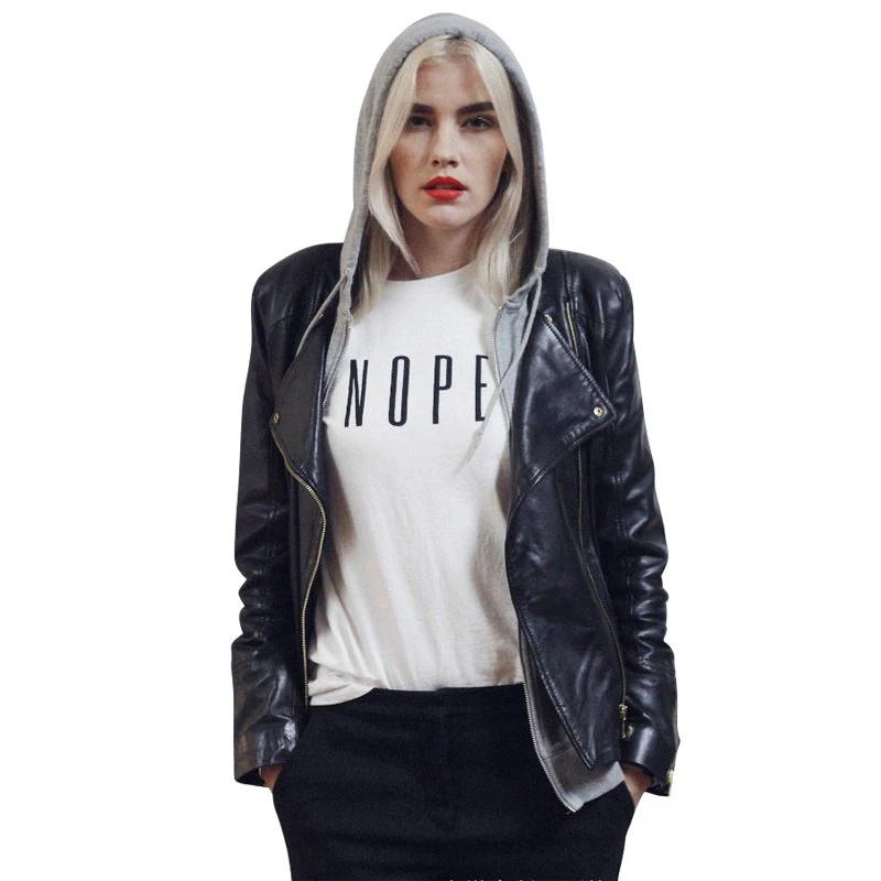 2018 Лето Простой стиль Для женщин футболка Неа принты Забавные футболки с