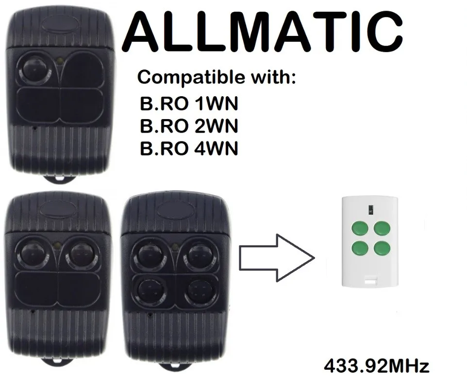 Новый пульт дистанционного управления ALLMATIC BRO1WN BRO 2WN BRO4WN|Пульты ДУ| |