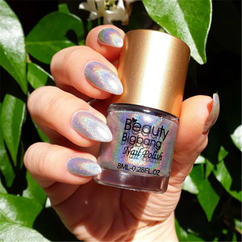 BeautyBigBang 8 мл лазерный гель лак с блеском для ногтей Esmaltes голографический для аксессуары для ногтей инструмент лак для ногтей