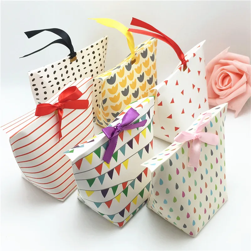 Различные узоры белый цвет свадебный подарок/Торт/Baby Shower коробки для конфет