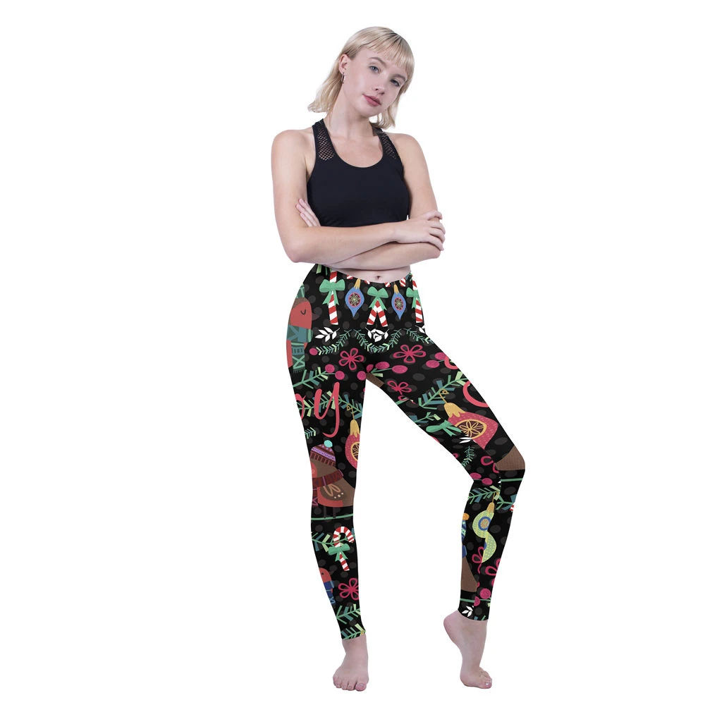 Модные женские леггинсы с принтом Joy Robins Workou облегающие брюки для фитнеса