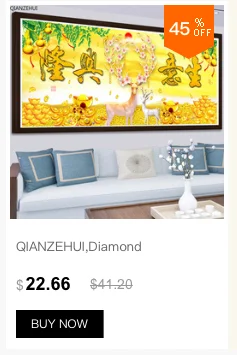 QIANZEHUI, DIY 5D алмазная вышивка, круглые алмазные Стразы для воды и богатства, полная алмазная живопись, вышивка крестиком, рукоделие