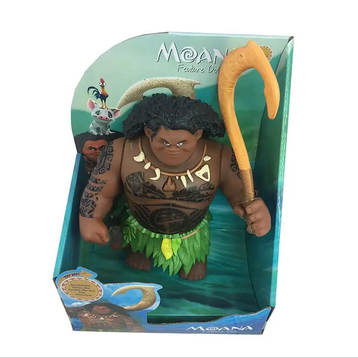 Новое поступление модель куклы Maui Heihei 20 см из фильма Моана ваялики с музыкой