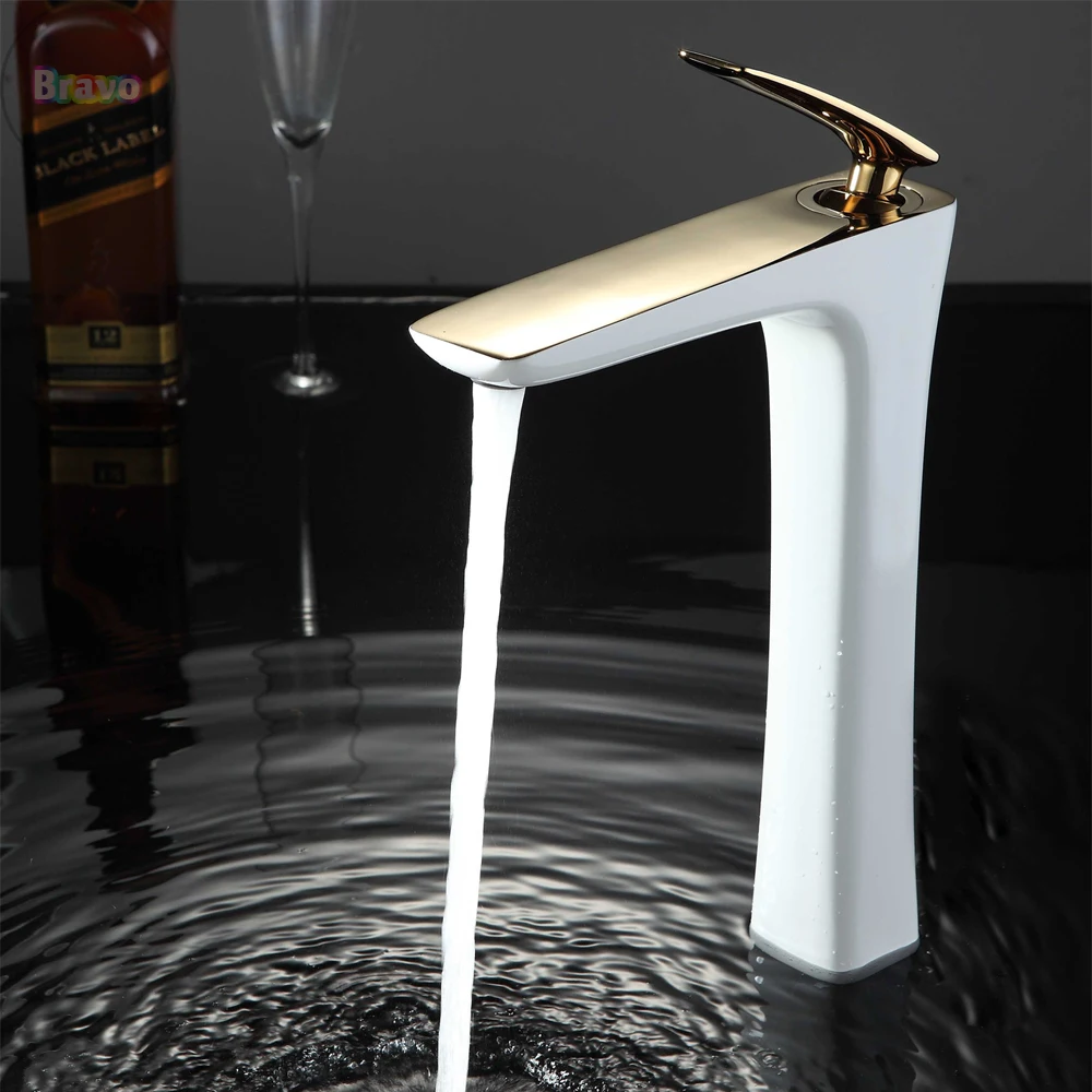 Хромированный/черный латунный Смеситель для ванной комнаты роскошный смеситель