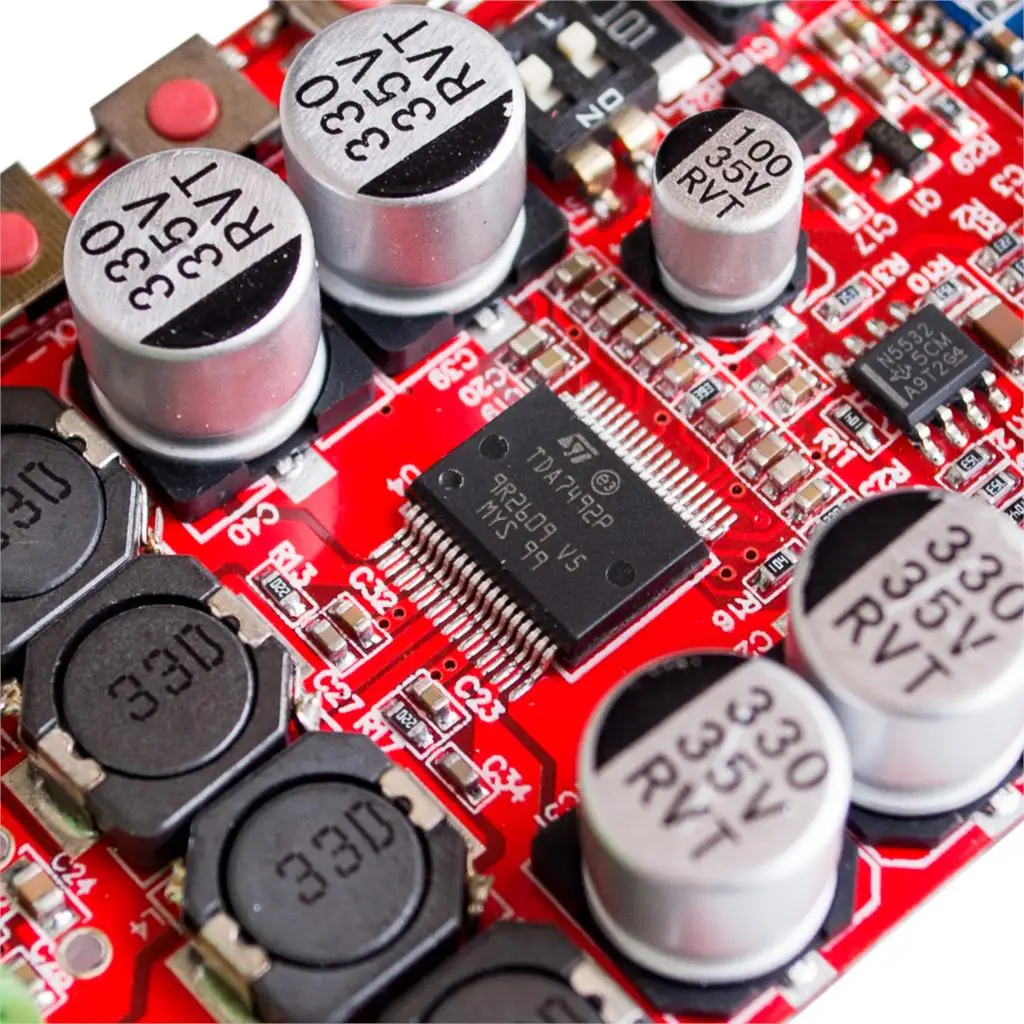 TDA7492P 50 Вт+ 50 Вт беспроводной Bluetooth аудио приемник Цифровой усилитель плата часть компонент высокого качества