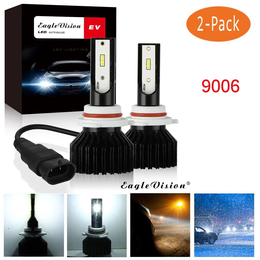 Kongyide авто светильник светодиодный 6000K 2x9006 2000W 30000LM головной ламп Conversion Kit Высокое