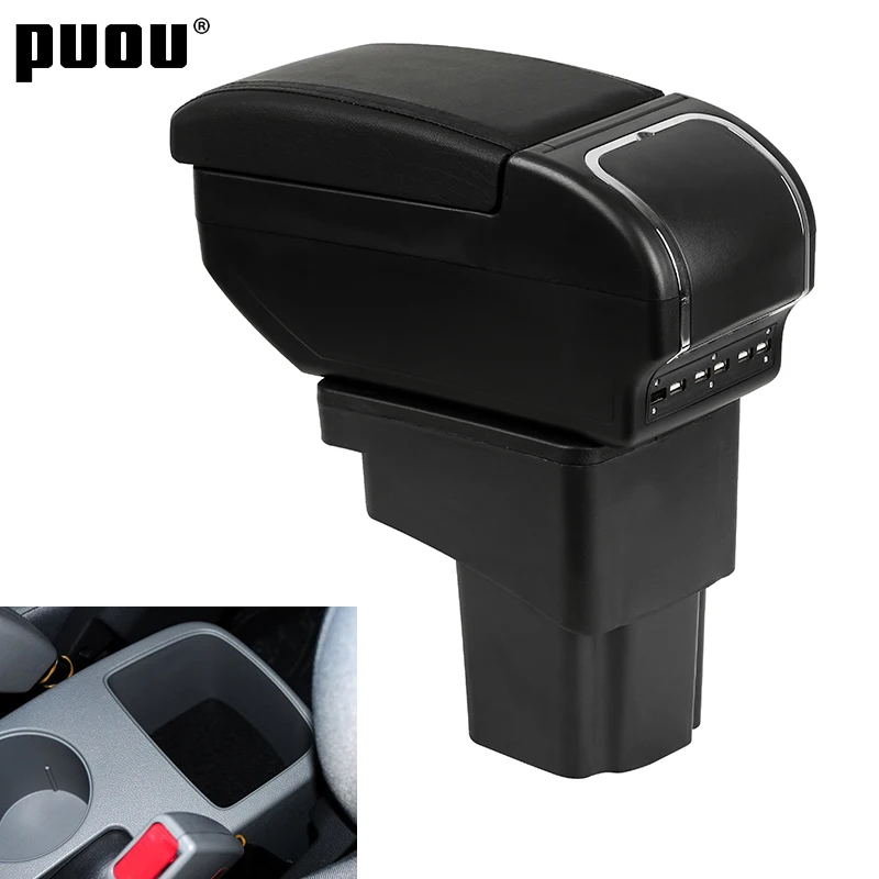 Подлокотник коробка вращающийся центральный магазин содержание для hyundai Solaris/Verna/Grand avega центральной консоли коробка хранения с подстаканником USB