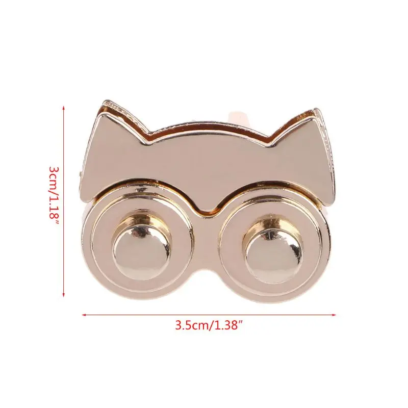 

Twist Lock for DIY Cute Metal Owl Clasp Turn Handbag Craft Bag Purse Accessories