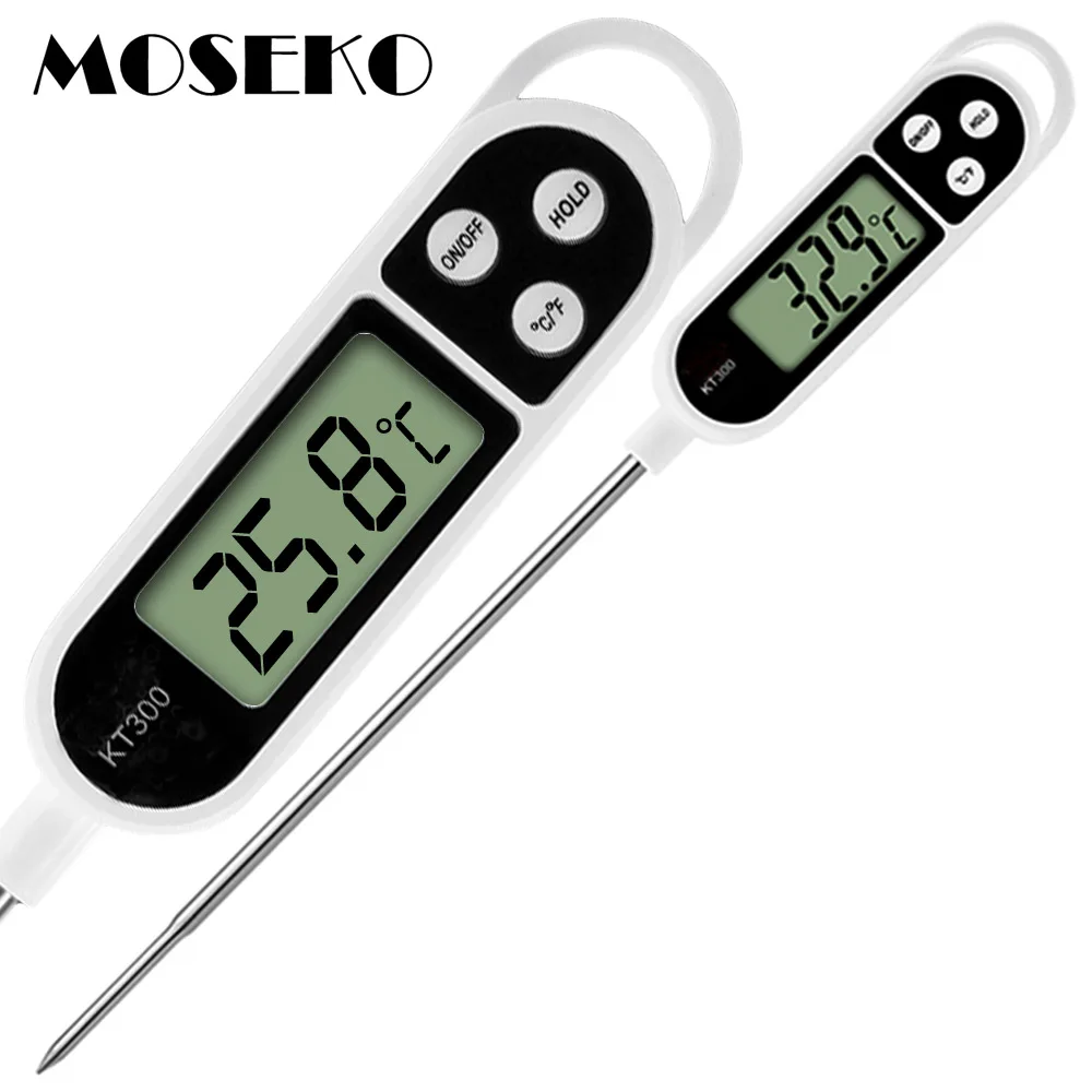 MOSEKO, лидер продаж, цифровой кухонный термометр для мяса, воды, молока, приготовления пищи, зонд для барбекю, электронный термометр для духовки, кухонные инструменты