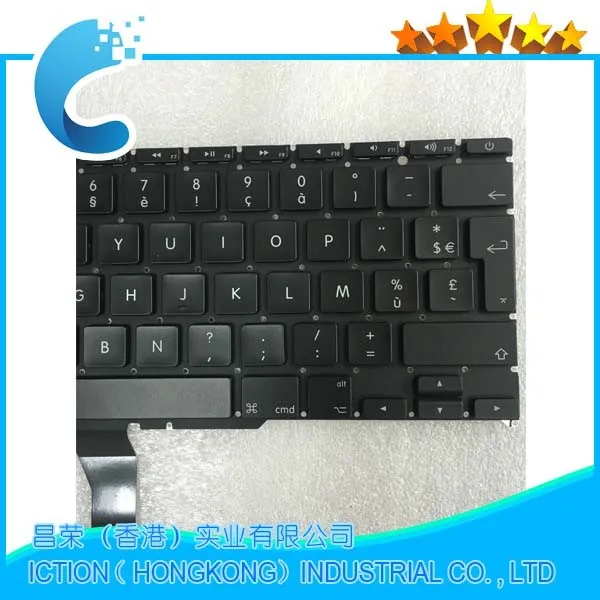 Французская клавиатура AZERTY FR для Macbook Air 11 ''A1370 A1465 20 шт./лот 2011 2015 год|keyboard for