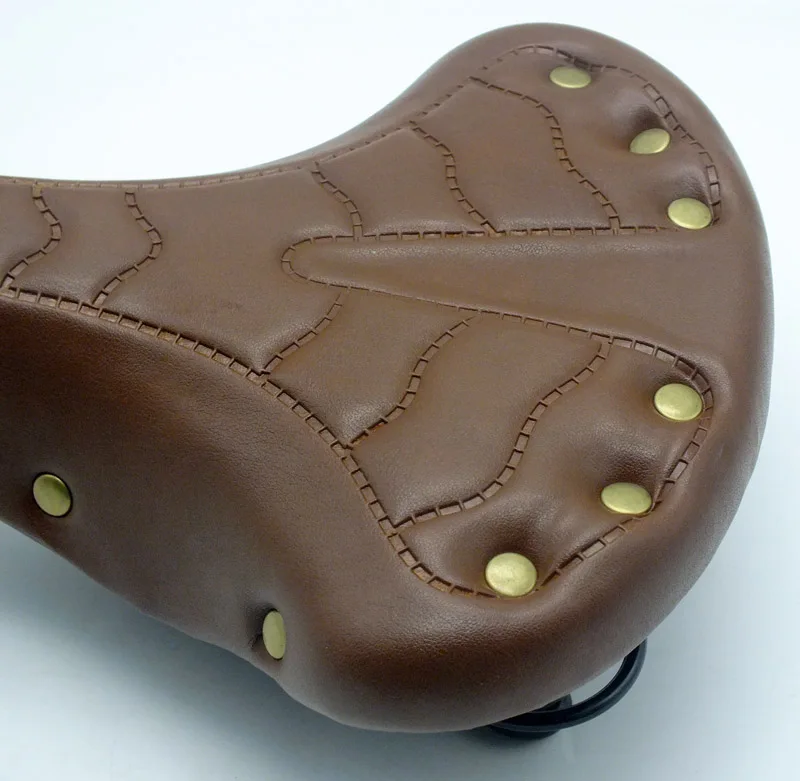 Кожаное седло для велосипеда в стиле ретро|folding bike saddle|bike saddleleather saddle |