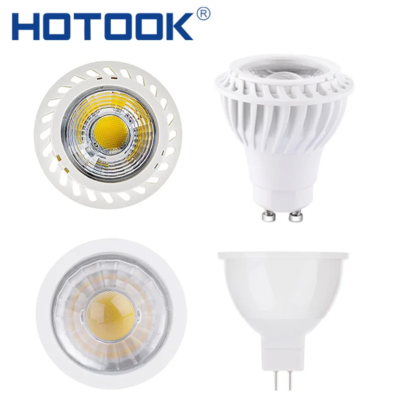 Светодиодная лампа прожектор с COB матрицей 220 В 110 12 7 Вт 5 Вт|led spotlight|led 12v dimmableled gu10