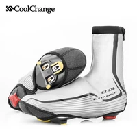 coolchange waterproof cycling shoe covers winter thermal windproof mtb bike overshoes protector reflective bicycle shoes cover