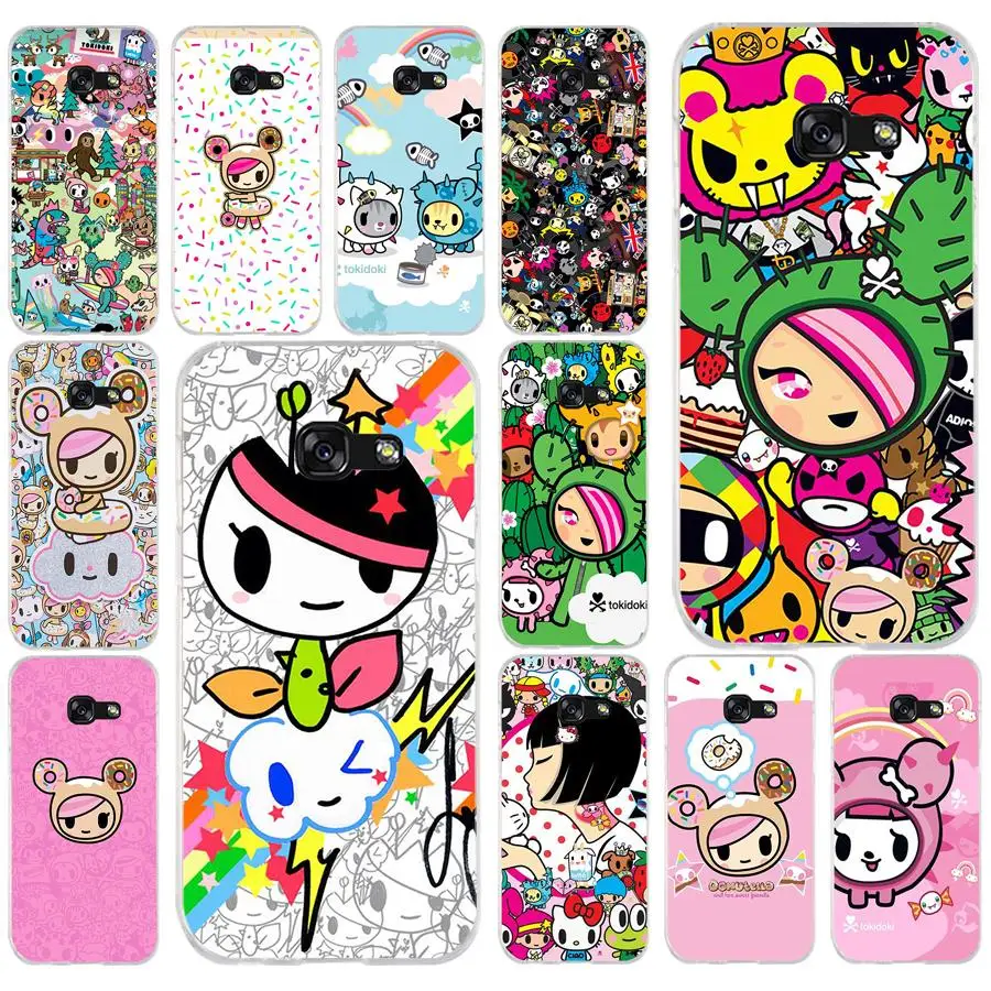 Японский Мягкий силиконовый чехол 185FG для телефона Tokidoki из ТПУ Samsung a3 2016 a5 2017 a6 plus a7