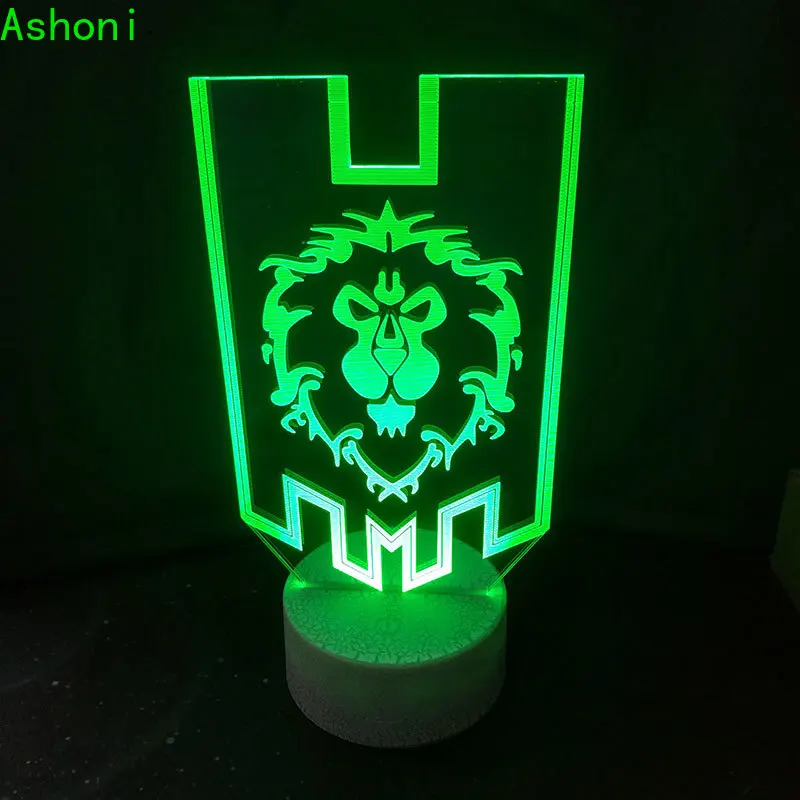 3d лампа World of Warcraft вывески для детей с дистанционным управлением|Ночники| |
