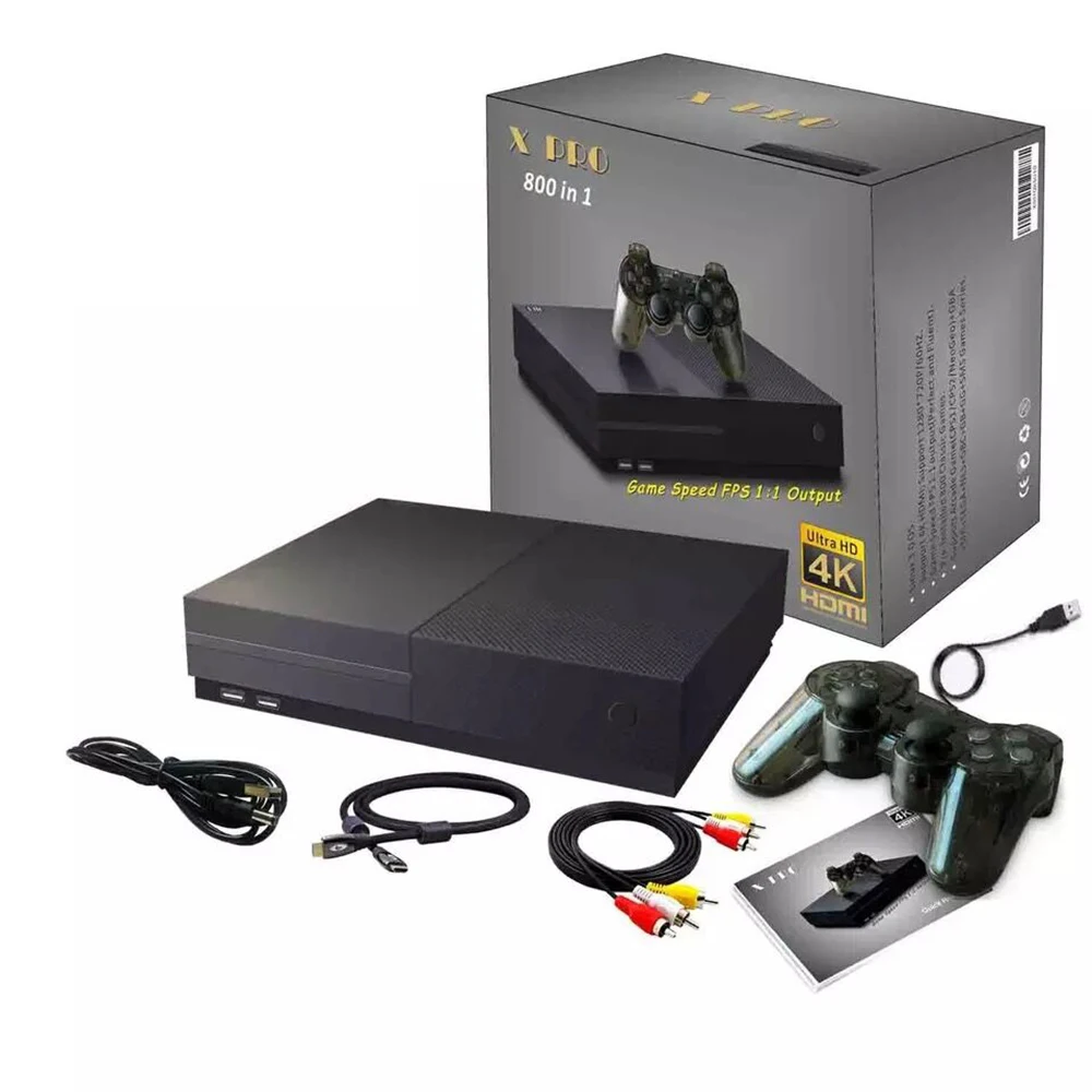 Горячее надувательство 64 бит Поддержка 4K Hdmi Выход видео игровая приставка в ретро-стиле 800 классический Семья видеоигры чехол для телефона в виде ретро-игровой консоли к ТВ X PRO 8