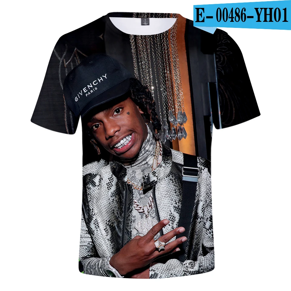 3D Лето г. YNW MELLY Мужская 3D футболка/для женщин Мода Harajuku Хип Хоп Уличная YNW MELLY 3D короткий рукав для мужчин футболка - Цвет: 3D