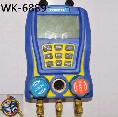 WK-6889 Цифровой Тестирования Многообразий Холодильного Вакуумного Давления Gaug |